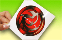 Circle & Oval shape sticker