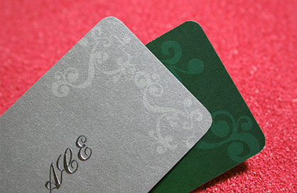 Rounded corner business cards