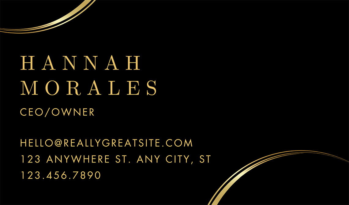Why Black and Gold Business Cards Exude Luxury and Sophistication