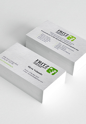 Embossed Gloss Business Cards