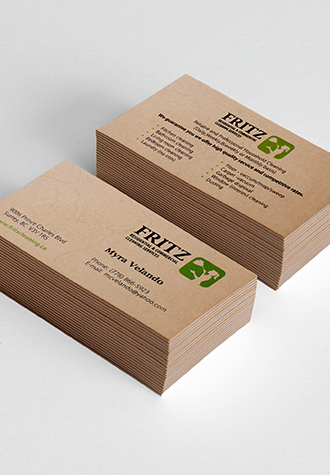 Brown Kraft Paper Business Cards