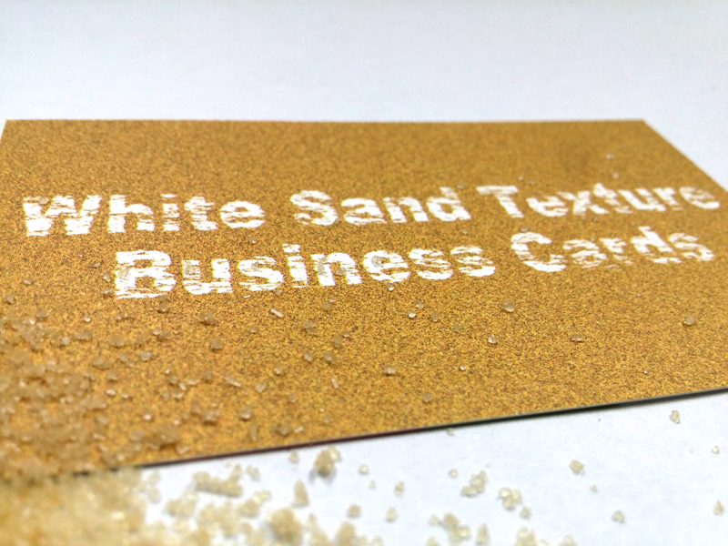 Sand Texture Business Cards by Aladdin Print