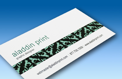 Extra Linen Business Cards by Aladdin Print