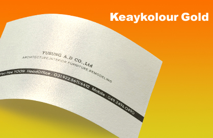 Keaykolour Gold Business Cards by Aladdin Print