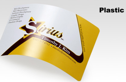 Plastic Business Cards by Aladdin Print