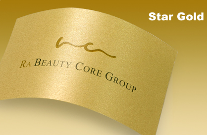 Star Gold Business Cards by Aladdin Print