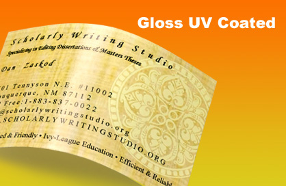 14pt Gloss UV Cards by Aladdin Print
